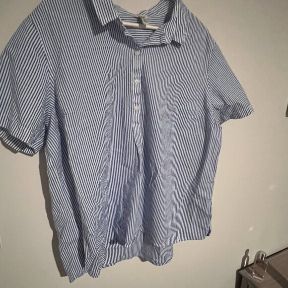 LL Bean 2x striped blouse - Picture 6 of 8